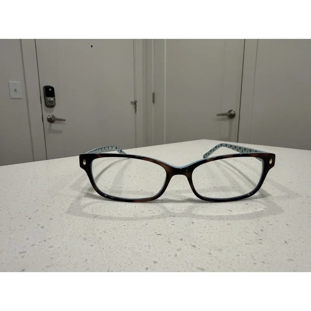 kate spade lucyann eyeglasses frames brown havana 53-16-135